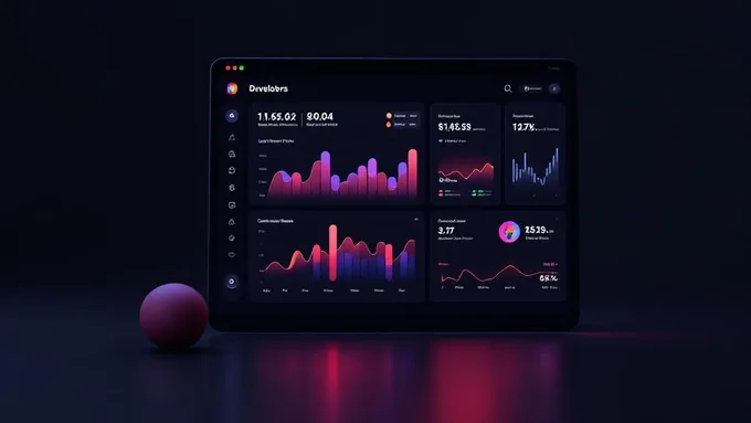 developer reviewing app analytics dashboard showing user retention metrics and conversion funnels