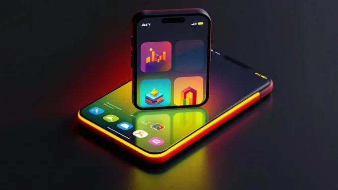 smartphone displaying app store optimization elements including compelling screenshots and keyword-rich descriptions