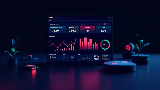 dashboard showing development metrics with green and red indicators for team performance