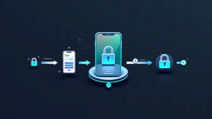 mobile app development workflow diagram showing fintech app screens from wireframes to final polished interface with security badges and compliance checkmarks