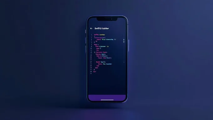 iPhone displaying SwiftUI code editor with live preview showing app interface updates in real time