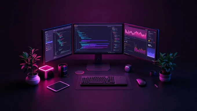 developer workspace showing multiple screens with React Native code editor mobile simulator and performance monitoring dashboard