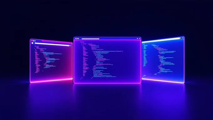 multiple browser windows showing different web development frameworks with code comparisons