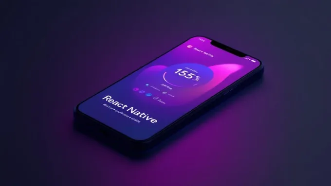 smartphone screen showing React Native app with network connectivity indicators and offline mode interface elements